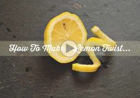 چگونه مارپیچ پوست لیمو برای تزیین درست کنیم؟